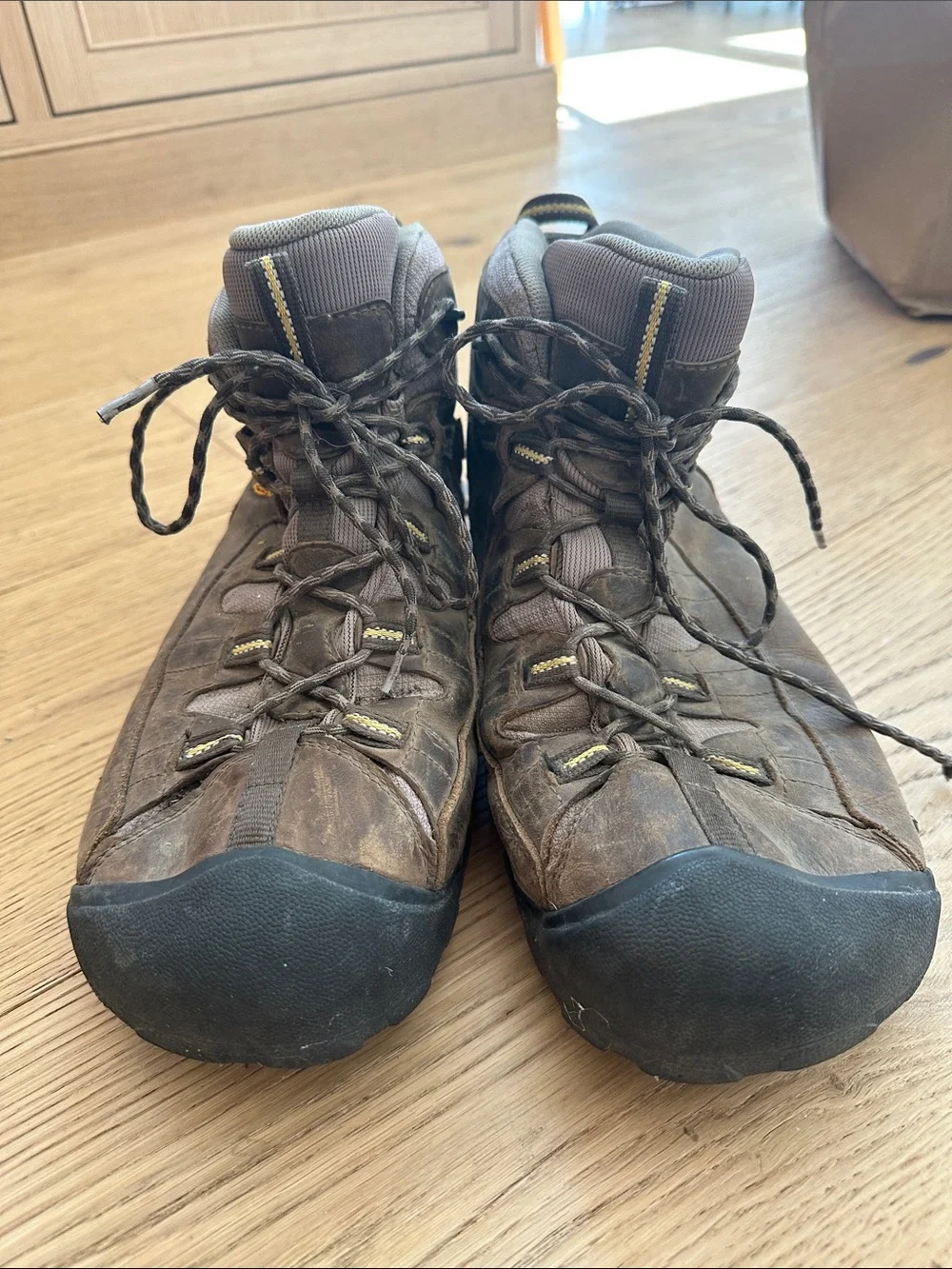 Keen Brown and Gray Men's Mid-Height Hiking Boots 15